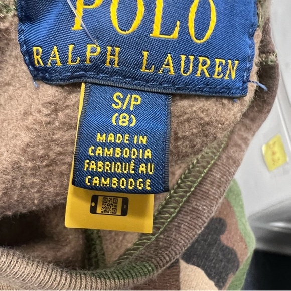 Polo by Ralph Lauren Camo Sweatshirt Size 6/8 - Picture 3 of 4